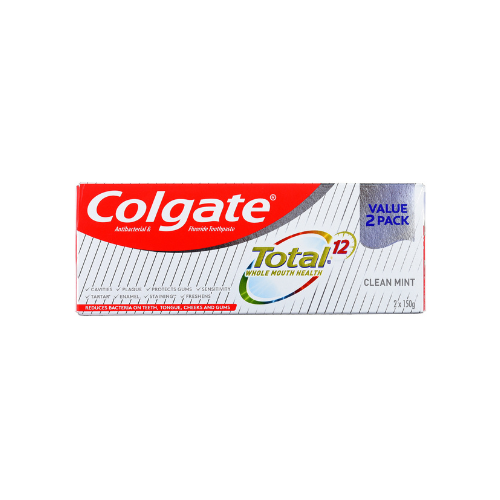 2 x 150g Colgate Total 12 Clean Mint