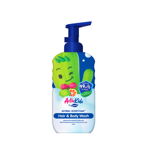 550ml Drypers Activ Kidz Antibac Hair & Body Wash Fruity Fresh