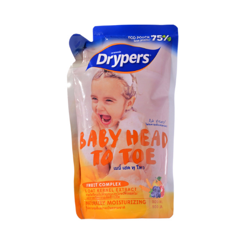500ml Drypers Head to Toe Fruit Refill