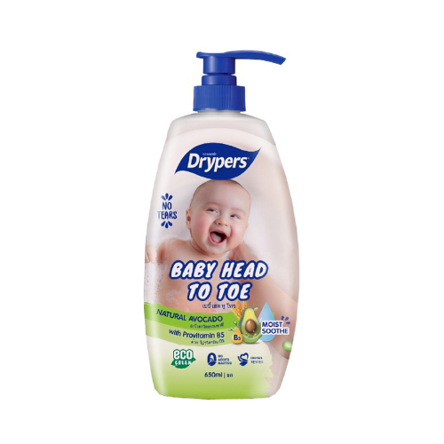650ml Drypers Head To Toe Avocado
