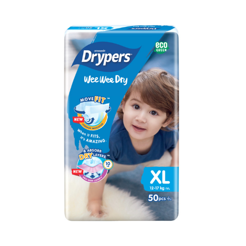 50 pcs Drypers WeeWee Dry XL50