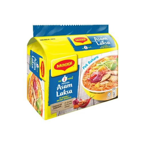 5 x 78g Maggi 2 Minute Assam Laksa Instant Noodle