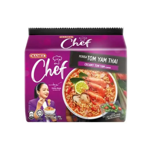 4 x 82g Mamee Chef Creamy Tom Yam Instant Noodle