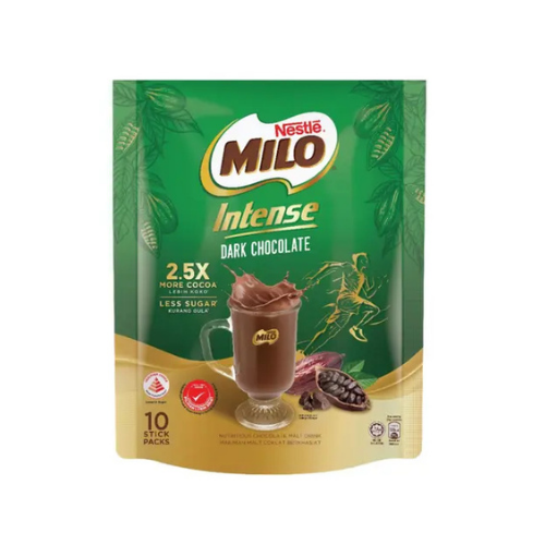 10 x 33g Milo Intense Dark Chocolate Pouch