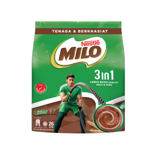 26 x 33g Milo 3 In 1 Activ-Go HCL