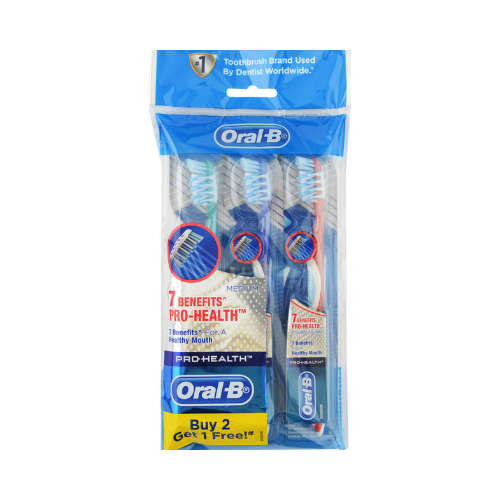 3 pcs Oral B Pro-Health 7 Benefits Medium