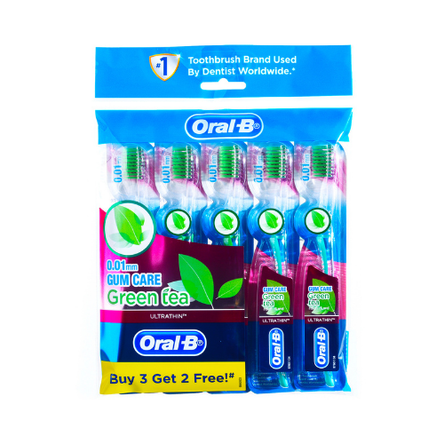 5 pcs Oral B Ultrathin Gum Care Green Tea