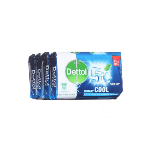 100g Dettol Bar Soap Cool 3+1
