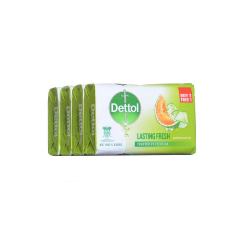 100g Dettol Bar Soap Lasting Fresh 3+1