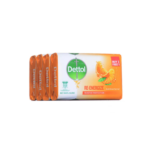 100g Dettol Bar Soap Re-Energize 3+1
