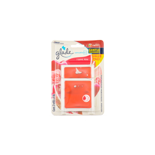 2 x 8g Glade Sensations Refill I Love You Twin Pack