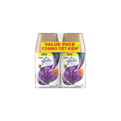 2 x 252ml Glade Auto Spray Refill Lavender & Vanilla