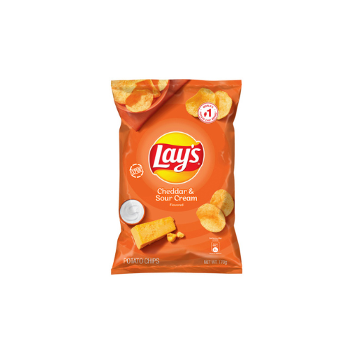 170g Lays Potato Chips Cheddar & Sour Cream