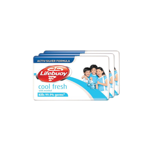 3 x 100g Lifebuoy Soap Bar Cool Fresh