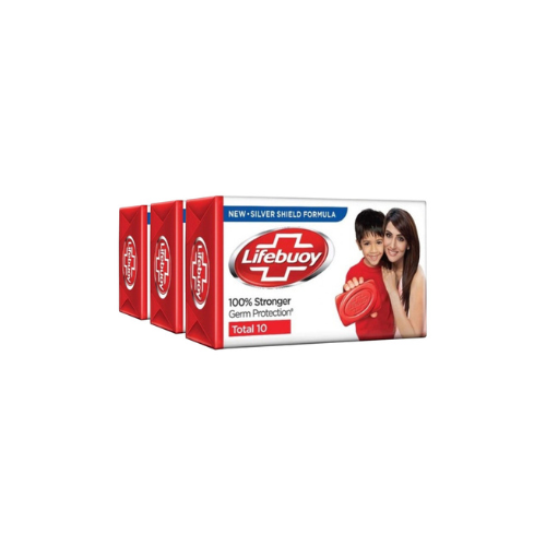 3 x 100g Lifebuoy Soap Bar Total 10