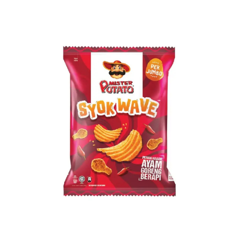 130g Mister Potato Syok Wave Fiery Fried Chicken