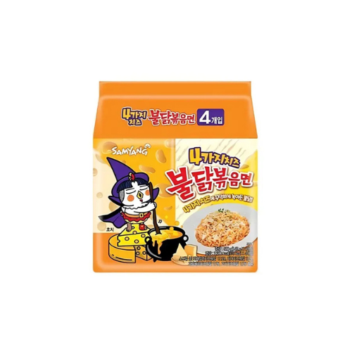 5 x 145g Samyang Hot Chicken Quattro Cheese Ramen