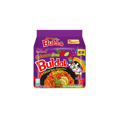 5 x 135g Samyang Hot Chicken Habanero Lime Flavour Ramen