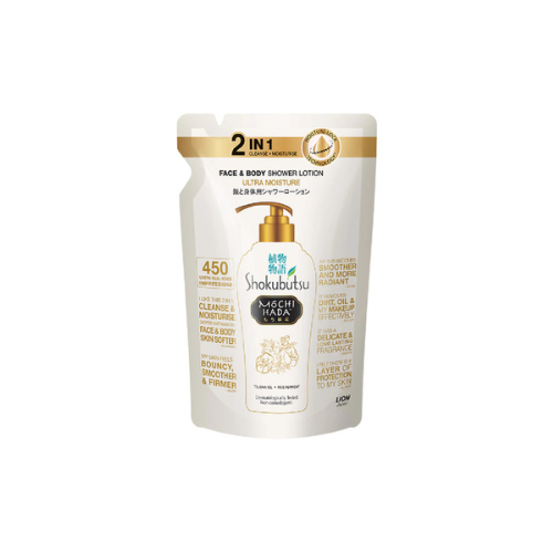 450ml Shokubutsu Mochi Hada Face & Body Ultra Moisture Refill