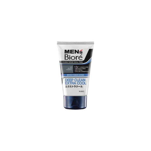 100g Biore Men's Double Scrub Facial Foam Deep Clean Extra Cool