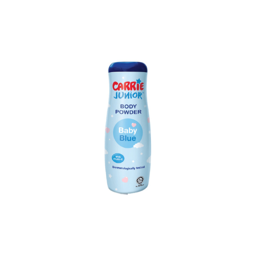 450g Carrie Junior Baby Talcum Blue
