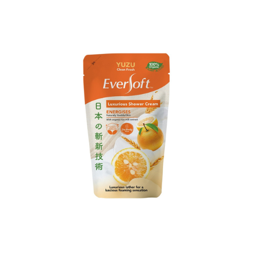 550g Eversoft Yuzu Shower Cream Pouch