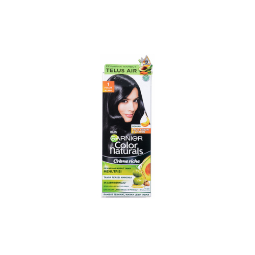 105g Garnier Color Natural Hair Col. 1 Hitam Alami