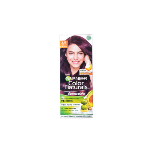 105g Garnier Color Natural Hair Col. 16 Merah Burgundy