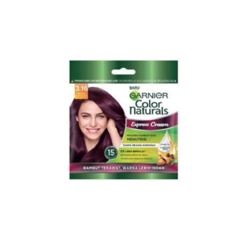 20g Garnier Color Natural Express Cream Col 3.16 Burgundy Alami Hair