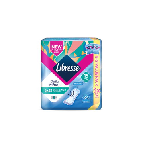 3x32s Libresse Slim Panty Liner 15cm