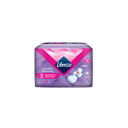 8pcs Libresse Maternity Comfort & Security Wing 32cm
