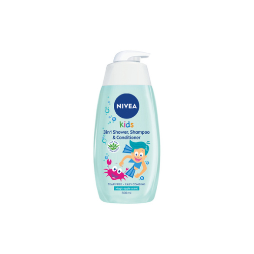 500ml Nivea Kids 3 In 1 Shower, Shampoo & Conditioner Magic Apple Scent