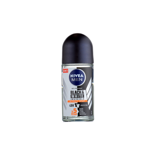 50ml Nivea Men Deodorant Deep Roll On Invisible Black & White