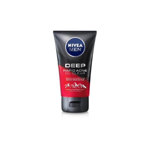 100g Nivea Men Deep Acne Oil Clear Scrub Mud Foam
