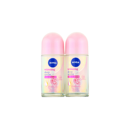 2x50ml Nivea Female Deodorant Roll On Hokkaido Rose