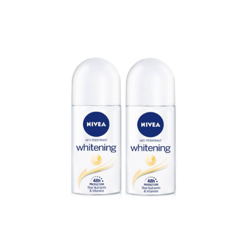 2x50ml Nivea Women Deodorant Roll on Whitening