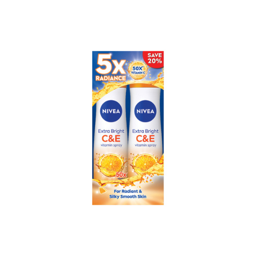 2x150ml Nivea Female Deodorant Spray C&E