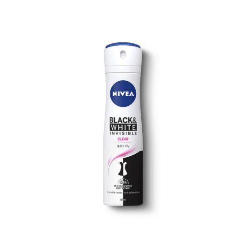 150ml Nivea Female Deodorant Spray - Invisible Black & White