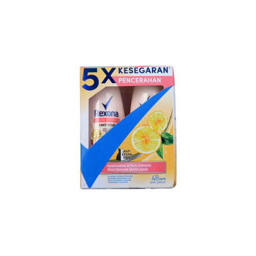 2x45ml Rexona Female Deodorant Roll On Anti White Stain
