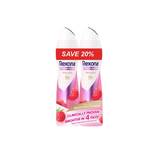 2x135ml Rexona Female Deo Spray Vitamin Bright Berry
