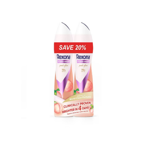 2x135ml Rexona Female Deo Spray Vitamin Bright Peach
