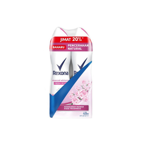 2x135ml Rexona Female Deodorant Spray Fresh Rose