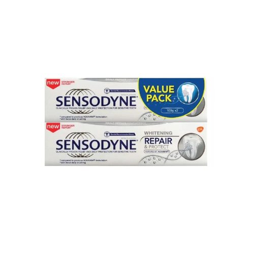 2x100g Sensodyne Toothpaste Repair & Protect Whitening