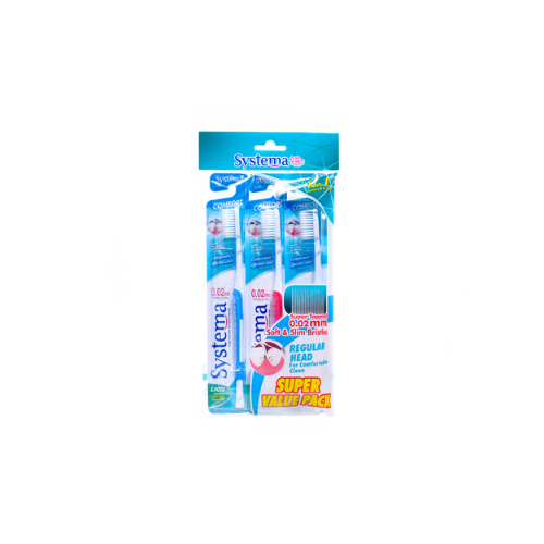 3pcs Systema Toothbrush Comfort Valuepack