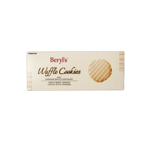 80g Beryl's Waffle Cookies Coated With Gianduja White Chocolate