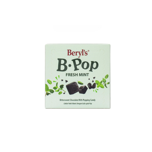 60g Beryl's B.Pop Fresh Mint Bittersweet Chocolate