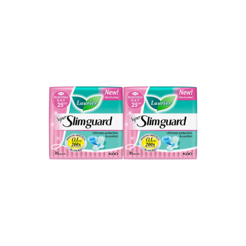 2x16's Laurier Super Slim Guard 25cm Twin Pack