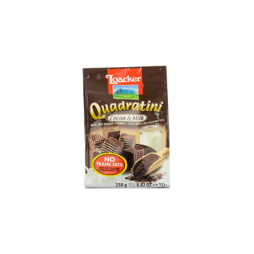 250g Loacker Quadratini Cocoa & Milk