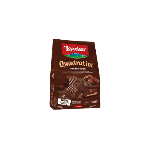250g Loacker Quadratini Double Chocolate