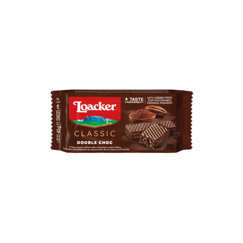 45g Loacker Classic Double Chocolate